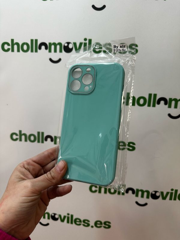 Funda iPhone 13 Pro Max Turquesa con refuerzo camaras
