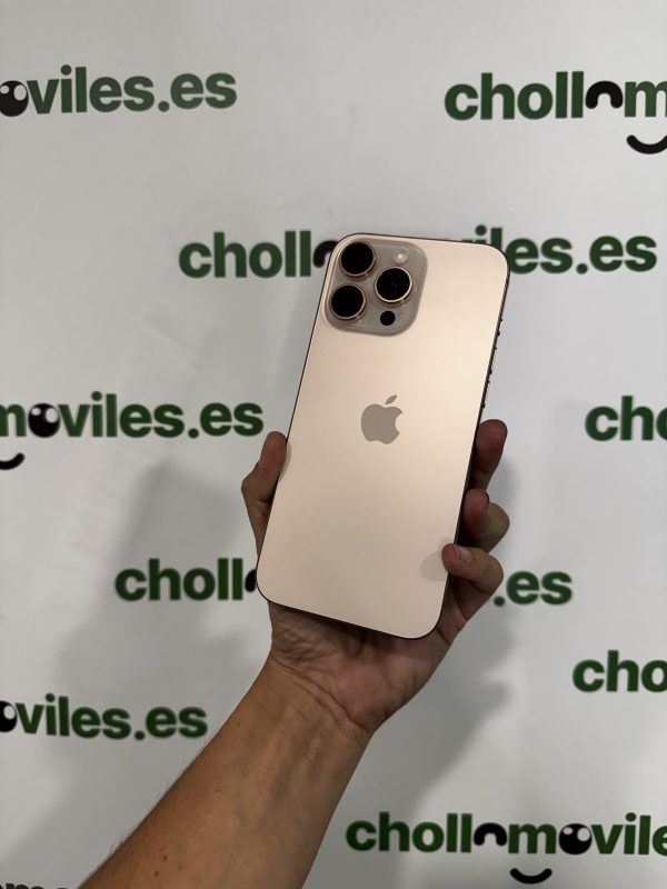 Iphone 16 Pro Max 256gb Desert Esim Bateria 100% Garantía apple hasta 16/06/2026